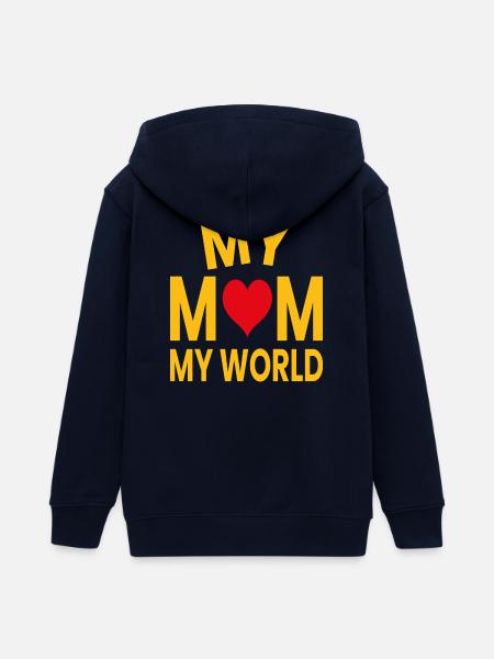 Meine Mutter, meine Welt - Teenager Organic Kapuzenjacke Mini Cultivator von Stanley/Stella - Navy