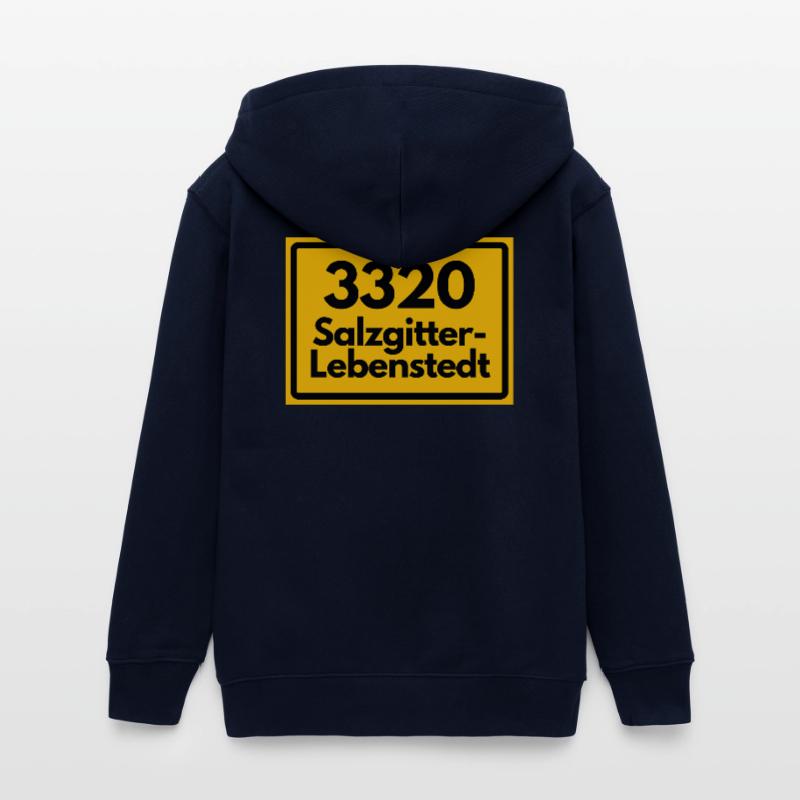 OLD POSTCODE POSTCODE RETRO 3320 SALZGITTER Teens Organic Zip-up Hoodie by Stanley/Stella