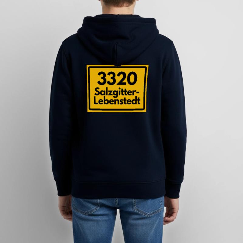 OLD POSTCODE POSTCODE RETRO 3320 SALZGITTER Teens Organic Zip-up Hoodie by Stanley/Stella