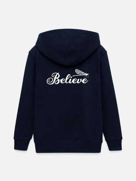 Inspirierende Libelle Botanische Illustration - Teenager Organic Kapuzenjacke Mini Cultivator von Stanley/Stella - Navy