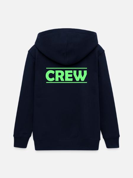 Crew - Teenager Organic Kapuzenjacke Mini Cultivator von Stanley/Stella - Navy