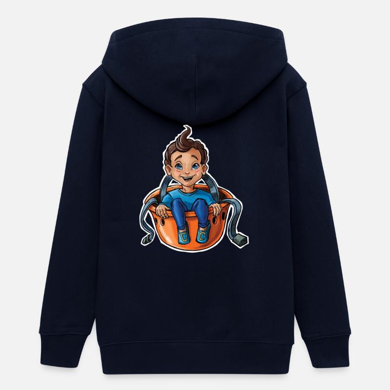 Petit bébé grimpeur 10 - Veste à capuche ado bio Stanley/Stella - marine