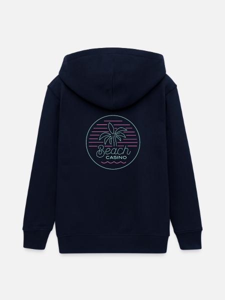 Beach Casino - Teenager Organic Kapuzenjacke Mini Cultivator von Stanley/Stella - Navy