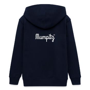Mumpitz - Teenager Organic Kapuzenjacke Mini Cultivator von Stanley/Stella - Navy - Hinten - AI Model Teenager Male light (155cm)