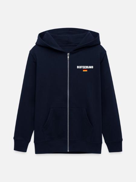 Deutschland - Teenager Organic Kapuzenjacke Mini Cultivator von Stanley/Stella - Navy
