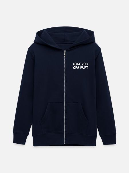 Opa - Teenager Organic Kapuzenjacke Mini Cultivator von Stanley/Stella - Navy