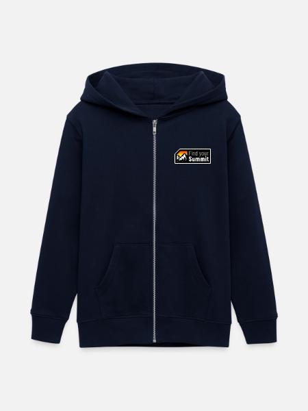 Find Your Summit - Teenager Organic Kapuzenjacke Mini Cultivator von Stanley/Stella - Navy