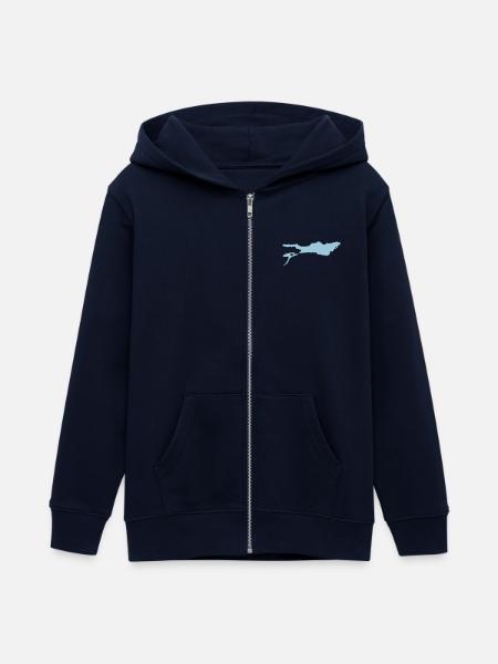 bodensee - Teenager Organic Kapuzenjacke Mini Cultivator von Stanley/Stella - Navy