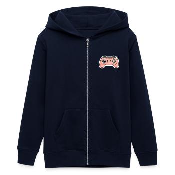 Gamer Zocker Controller Gaming süß Comic Geschenk - Teenager Organic Kapuzenjacke Mini Cultivator von Stanley/Stella - Navy - Vorne - AI Model Teenager Male light (155cm)