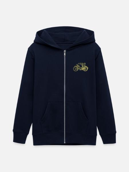 Simson SR2 - Teenager Organic Kapuzenjacke Mini Cultivator von Stanley/Stella - Navy