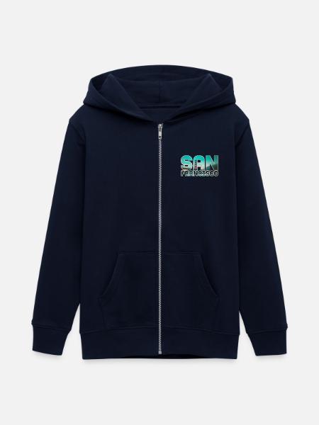 San Francisco - Teenager Organic Kapuzenjacke Mini Cultivator von Stanley/Stella - Navy