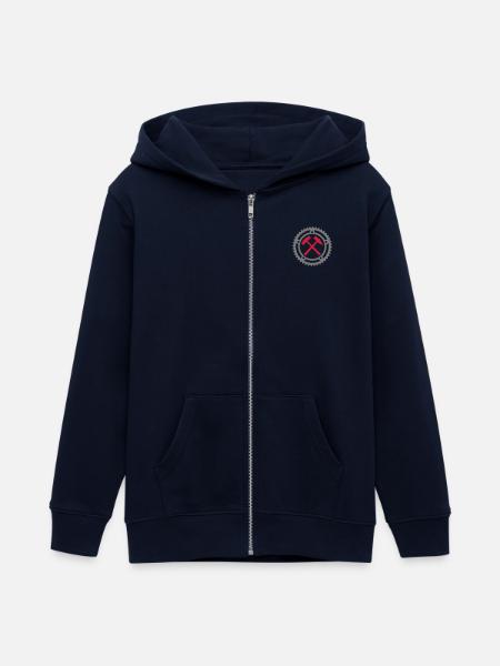 Kettenblatt Bergbau 3 - Teenager Organic Kapuzenjacke Mini Cultivator von Stanley/Stella - Navy