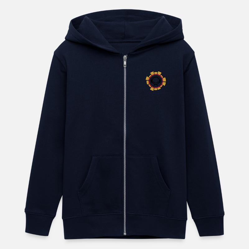 DJ - Teens Organic Zip-up Hoodie by Stanley/Stella - navy