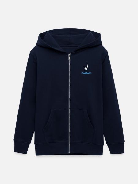 Turmspringen - Teenager Organic Kapuzenjacke Mini Cultivator von Stanley/Stella - Navy