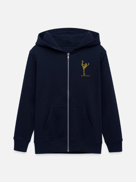 Eiskunstlauf - Teenager Organic Kapuzenjacke Mini Cultivator von Stanley/Stella - Navy