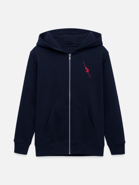 Fernsehturm Berlin - Teenager Organic Kapuzenjacke Mini Cultivator von Stanley/Stella - Navy