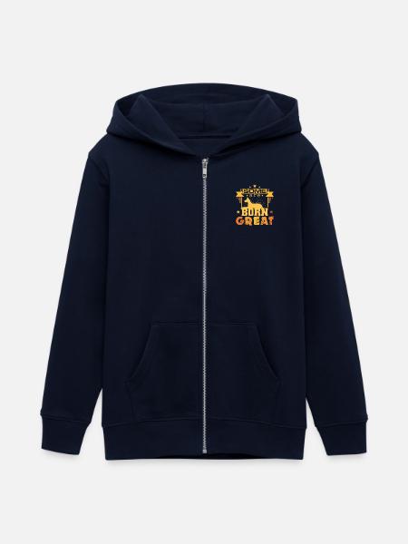 Deutsche Dogge - Teenager Organic Kapuzenjacke Mini Cultivator von Stanley/Stella - Navy