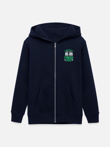 Kugelstoßen finish line - Teenager Organic Kapuzenjacke Mini Cultivator von Stanley/Stella - Navy