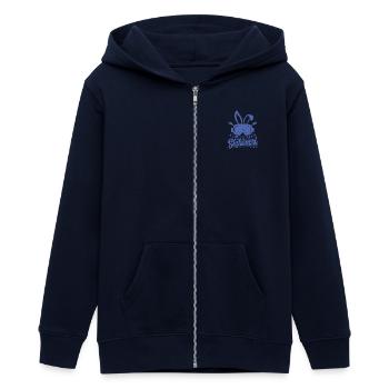 Ski Skifahrer offizieller Skihase Betreuer - Teenager Organic Kapuzenjacke Mini Cultivator von Stanley/Stella - Navy - Vorne - AI Model Teenager Male light (155cm)