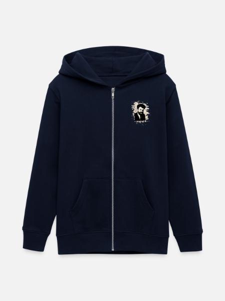 Erich Mühsam Tribute - Teenager Organic Kapuzenjacke Mini Cultivator von Stanley/Stella - Navy