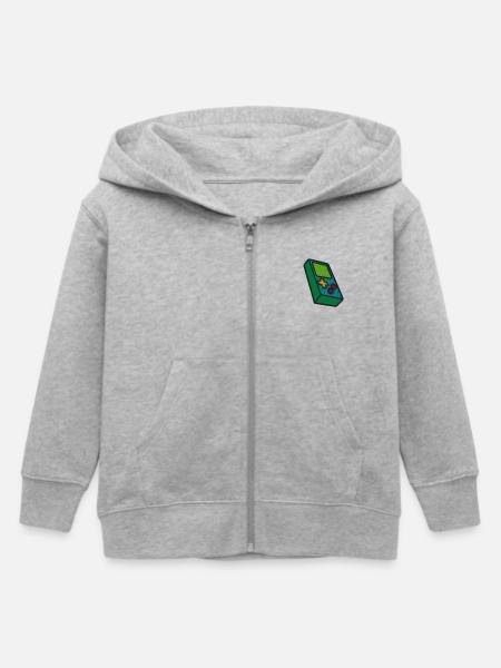 Gaming - Kinder Organic Kapuzenjacke Mini Cultivator von Stanley/Stella - Grau meliert