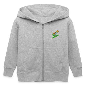 Dandelion - Kids Organic Zip-up Hoodie by Stanley/Stella - heather grey - Front
