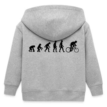 Bike Evolution - Kinder Organic Kapuzenjacke Mini Cultivator von Stanley/Stella - Grau meliert - Hinten