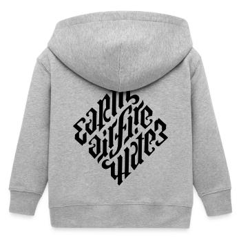 illuminati diamond - Kinder Organic Kapuzenjacke Mini Cultivator von Stanley/Stella - Grau meliert - Hinten