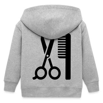 Coiffeur - Veste à capuche enfant bio Stanley/Stella - gris chiné - Dos