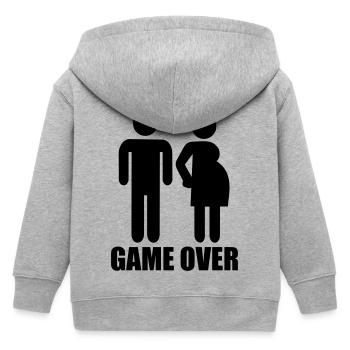 Game over - Veste à capuche enfant bio Stanley/Stella - gris chiné - Dos