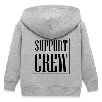 Support Crew - Kinder Organic Kapuzenjacke Mini Cultivator von Stanley/Stella - Grau meliert - Hinten