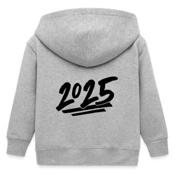 2025 Jahr - Kinder Organic Kapuzenjacke Mini Cultivator von Stanley/Stella - Grau meliert - Hinten
