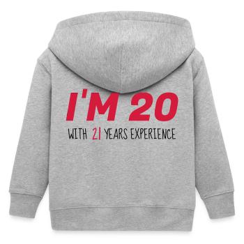 41 / anniversaire / Sport / Fête / quarante - Veste à capuche enfant bio Stanley/Stella - gris chiné - Dos