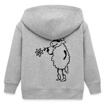 Brebis frais - Veste à capuche enfant bio Stanley/Stella - gris chiné - Dos