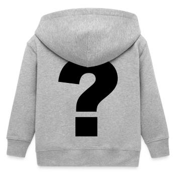 Point d'interrogation - Veste à capuche enfant bio Stanley/Stella - gris chiné - Dos