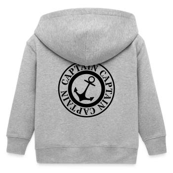 Captain - Kinder Organic Kapuzenjacke Mini Cultivator von Stanley/Stella - Grau meliert - Hinten