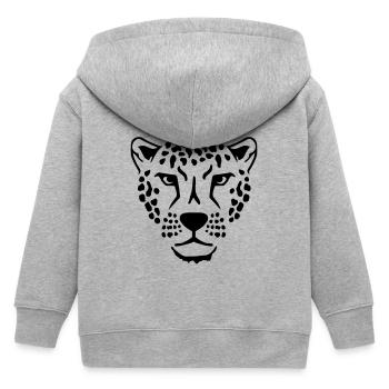 Leopard - Veste à capuche enfant bio Stanley/Stella - gris chiné - Dos