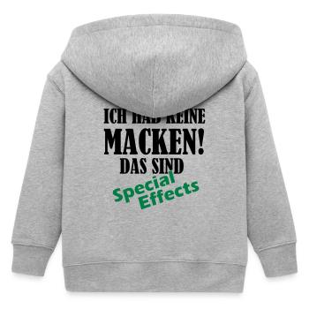 keine_macken_02 - Kinder Organic Kapuzenjacke Mini Cultivator von Stanley/Stella - Grau meliert - Hinten