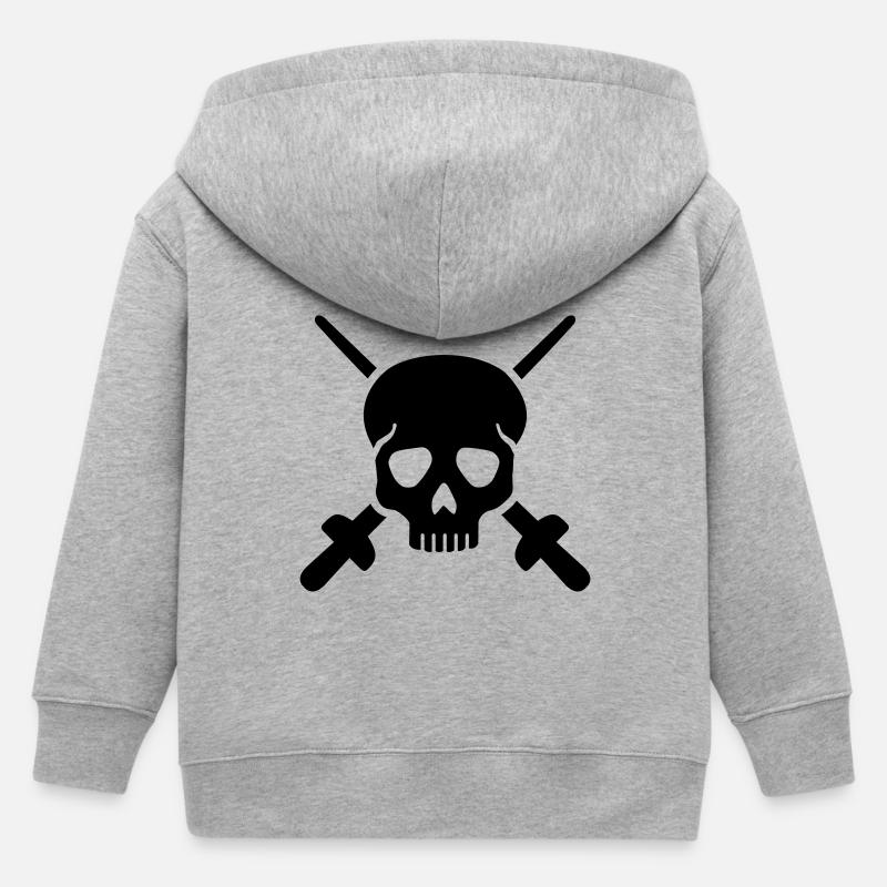 Escrime - Veste à capuche enfant bio Stanley/Stella - gris chiné