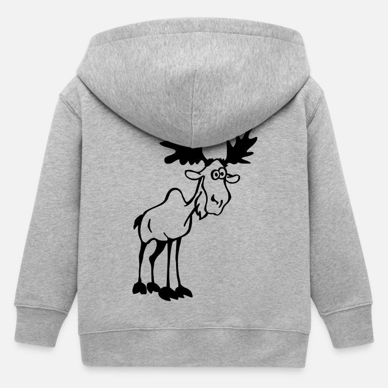 orignal drôle - Veste à capuche enfant bio Stanley/Stella - gris chiné