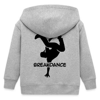 Breakdance - Kinder Organic Kapuzenjacke Mini Cultivator von Stanley/Stella - Grau meliert - Hinten