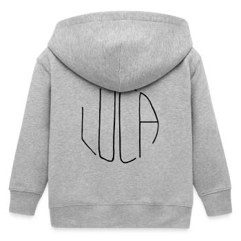 Luca - Veste à capuche enfant bio Stanley/Stella - gris chiné - Dos