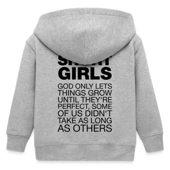 Short Girls - Kinder Organic Kapuzenjacke Mini Cultivator von Stanley/Stella - Grau meliert - Hinten