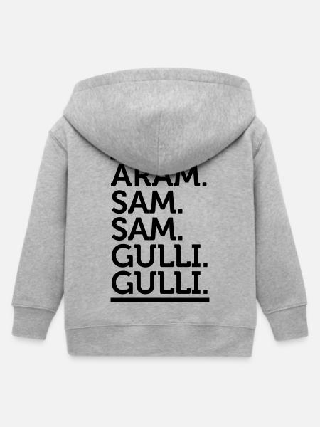 Aramsamsam Aram Gulli Gulli - Kinder Organic Kapuzenjacke Mini Cultivator von Stanley/Stella - Grau meliert