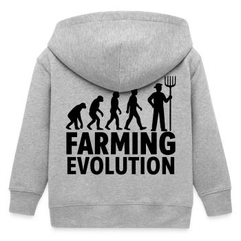Évolution de l’agriculture Agriculture - Veste à capuche enfant bio Stanley/Stella - gris chiné - Dos