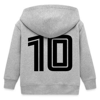 10 - Kinder Organic Kapuzenjacke Mini Cultivator von Stanley/Stella - Grau meliert - Hinten