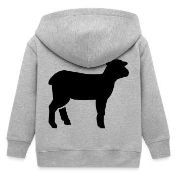 Lamm - Kinder Organic Kapuzenjacke Mini Cultivator von Stanley/Stella - Grau meliert - Hinten