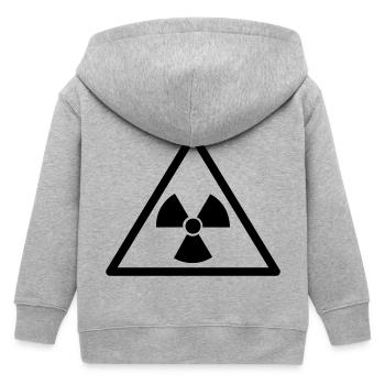 Atomkraft - Kinder Organic Kapuzenjacke Mini Cultivator von Stanley/Stella - Grau meliert - Hinten