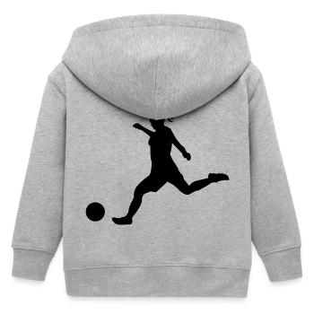 woman_soccer - Veste à capuche enfant bio Stanley/Stella - gris chiné - Dos