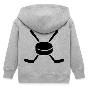Eishockey - Kinder Organic Kapuzenjacke Mini Cultivator von Stanley/Stella - Grau meliert - Hinten